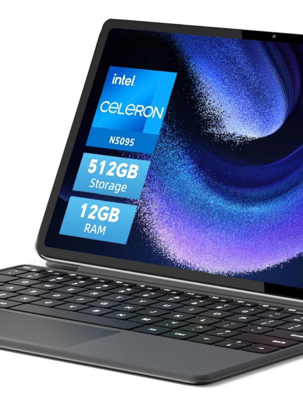 NEW 2-in-1 Laptop Tablet 12 2K Touchscreen N5095 IPS Display Windows 11 Magnetic